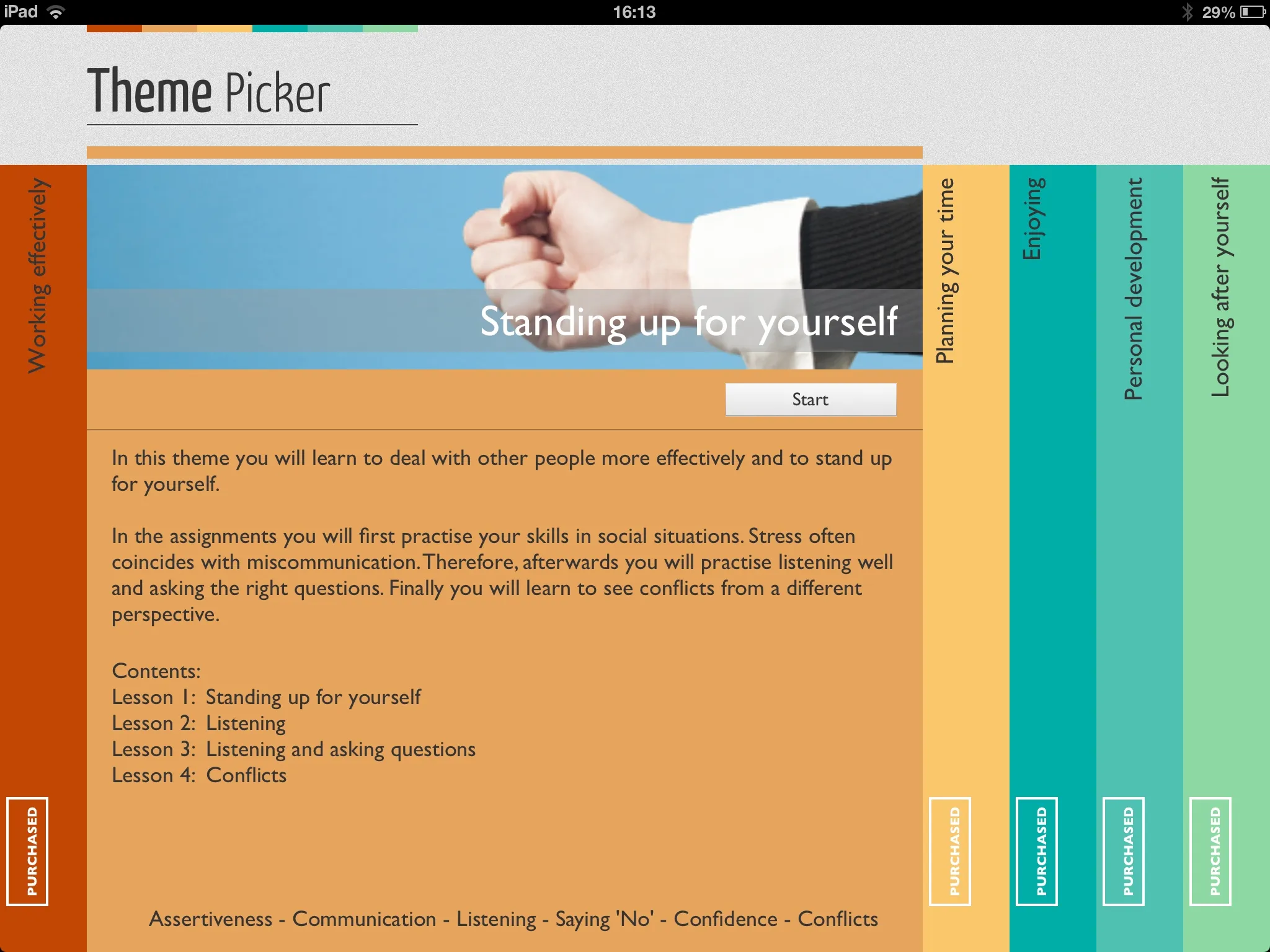 OHRA app screen 2 of 3